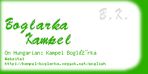 boglarka kampel business card